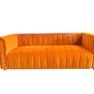 Orange Felt Couch
