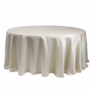 108" Ivory Round Tabledrapes